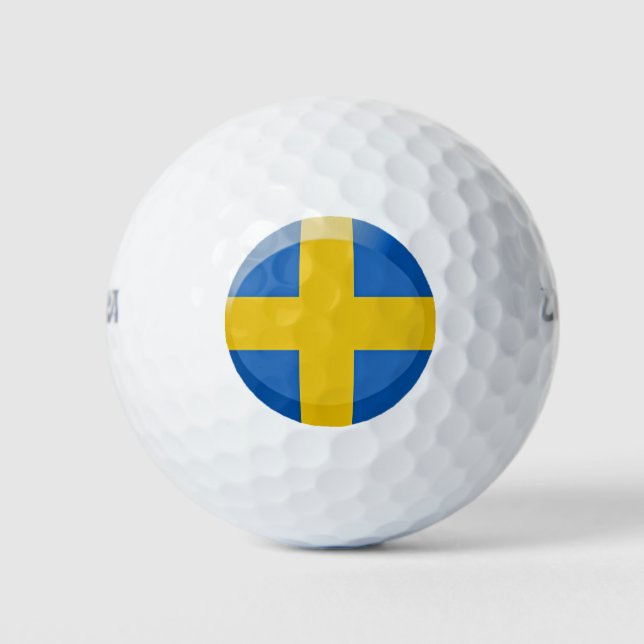 Sweden flag golf balls (Front)