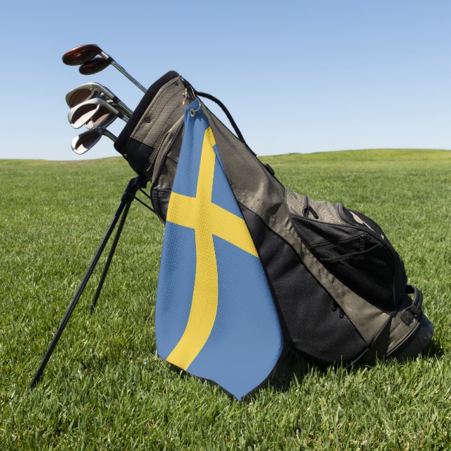 Sweden flag golf towel (Green)