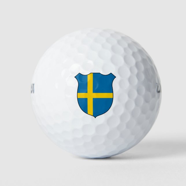 Sweden Flag Grand Patriotic Golf Balls (Front)