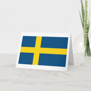Sweden Flag Greeting Card