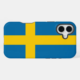 Sweden Flag iPhone 16 Plus Case