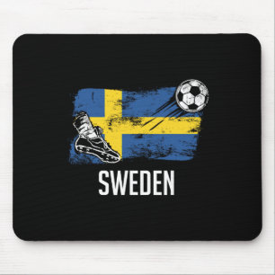 Sweden Flag Jersey Swedish Soccer Team Swedish Mouse Pad