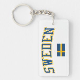 Sweden + Flag Key Ring