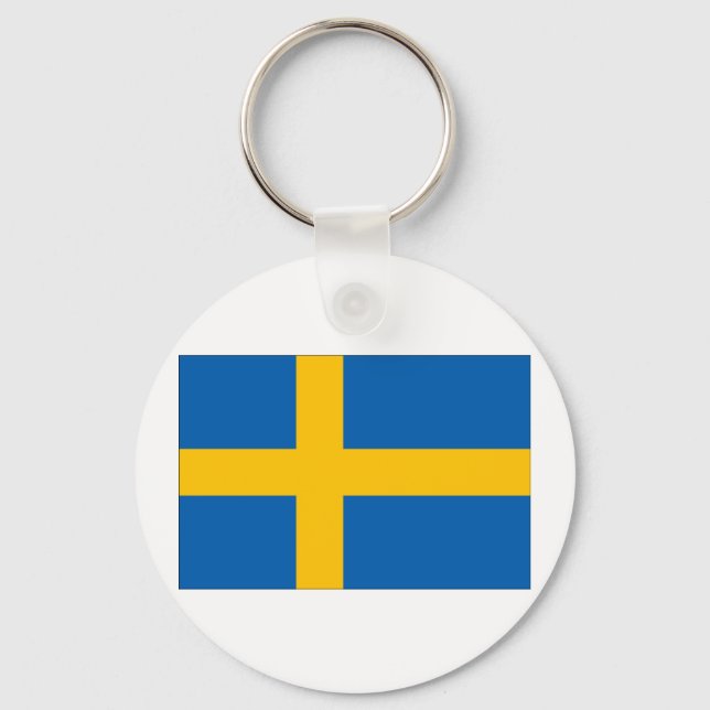 Sweden Flag Key Ring (Front)