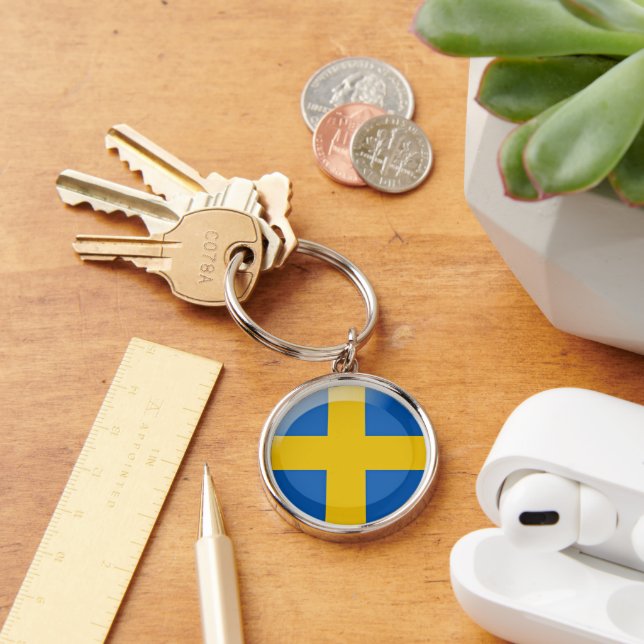 Sweden flag key ring (Desk)