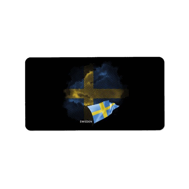Sweden flag label (Front)