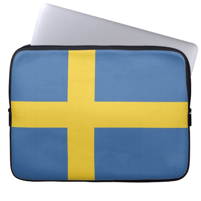 Sweden flag laptop sleeve (Front)