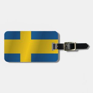 Sweden flag luggage tag