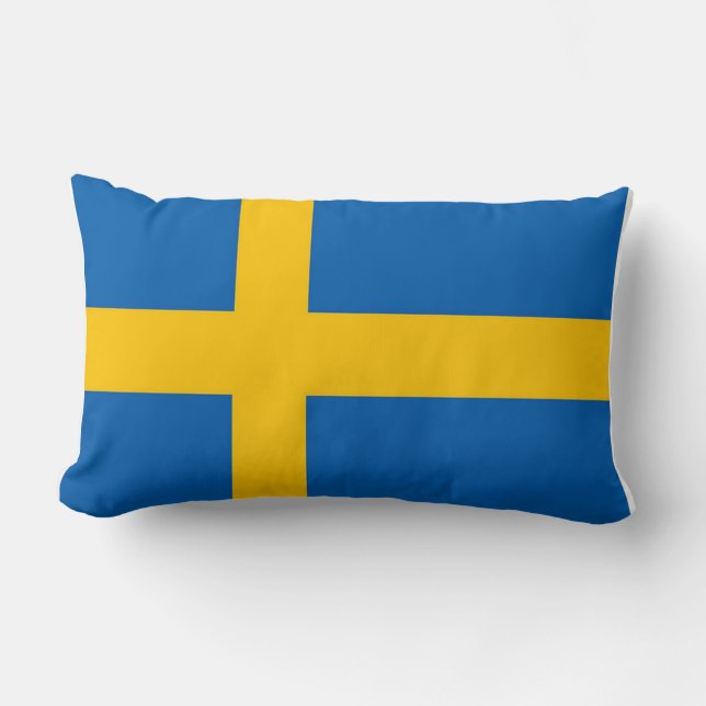 sweden flag lumbar cushion (Front)