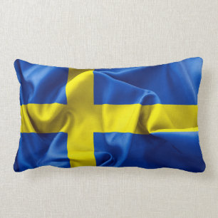 Sweden Flag Lumbar Cushion