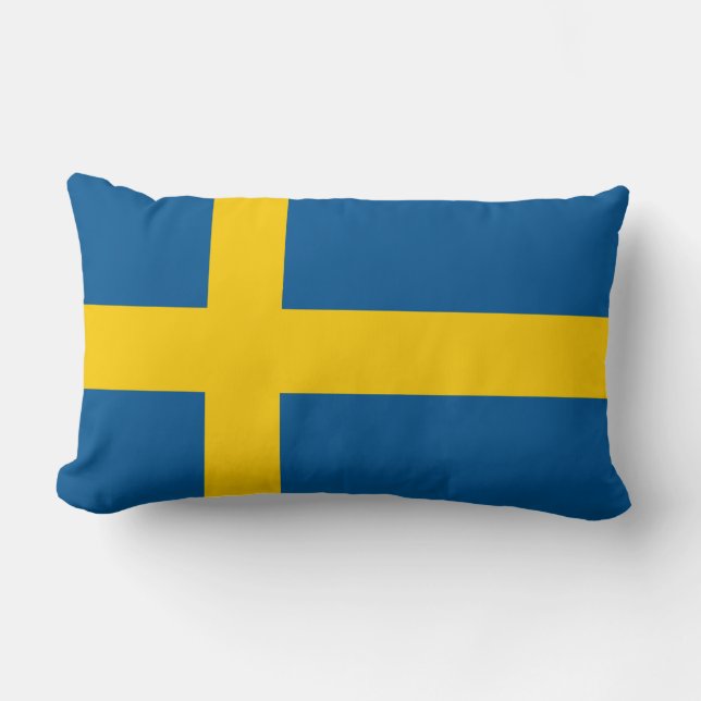 Sweden Flag Lumbar Cushion (Front)