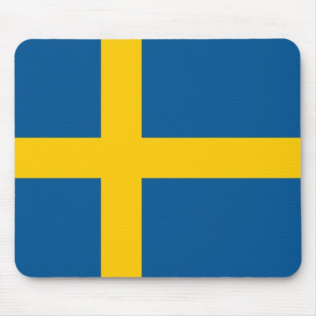Sweden Flag Mouse Pad (Front)