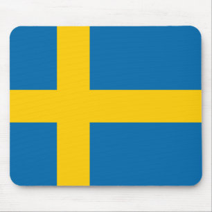 Sweden flag mouse pad