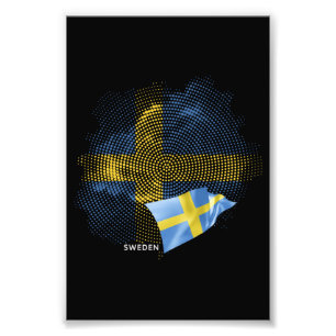Sweden flag photo print