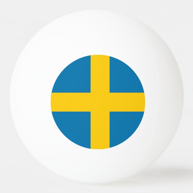 Sweden Flag Ping Pong Ball (Front)