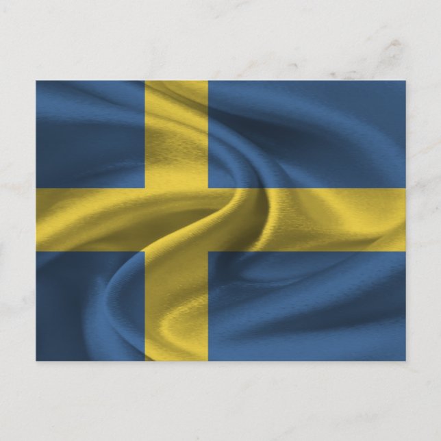 Sweden Flag Postcard (Front)