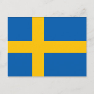 Sweden Flag Postcard