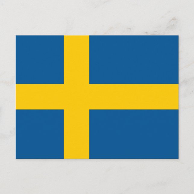 Sweden Flag Postcard (Front)