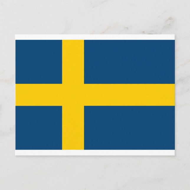 Sweden Flag Postcard (Front)