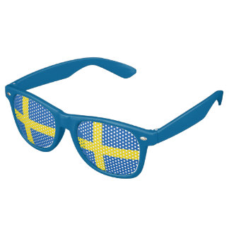 Sweden Flag Retro Sunglasses