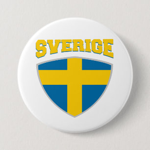 Sweden Flag Shield Badge