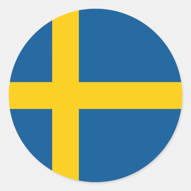 Sweden Flag Sticker (Front)