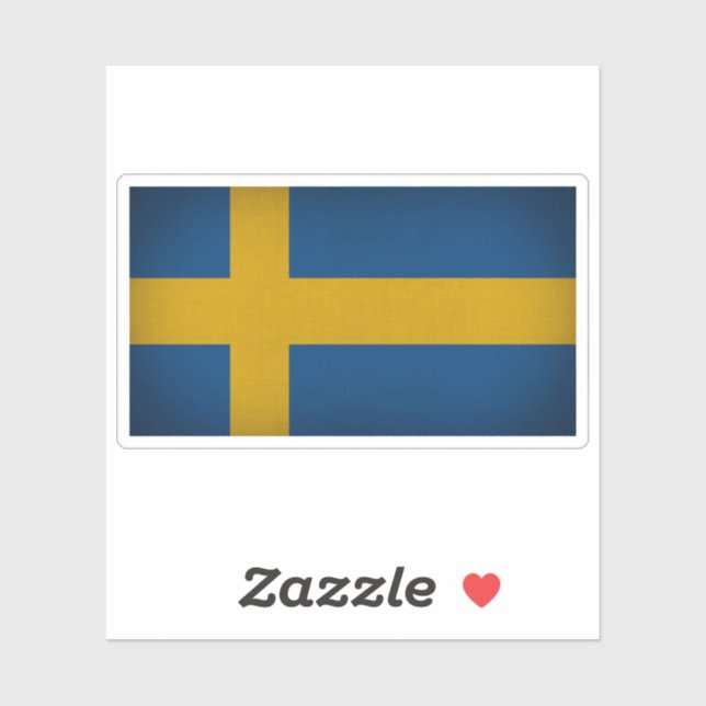 Sweden Flag Sticker (Sheet)