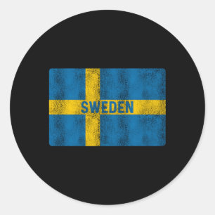 Sweden Flag Swedish Classic Round Sticker
