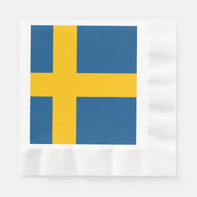 Sweden flag Swedish Napkin (Front)