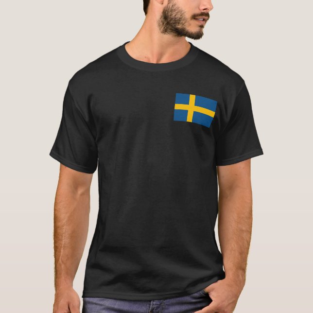 Sweden flag Swedish T-Shirt (Front)