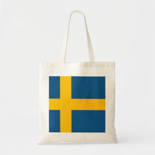 Sweden flag Swedish Tote Bag