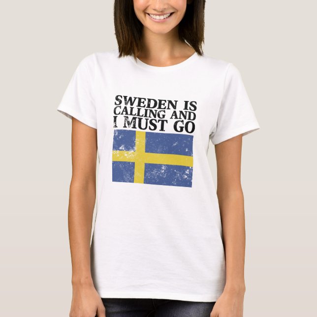 Sweden Flag T-Shirt (Front)