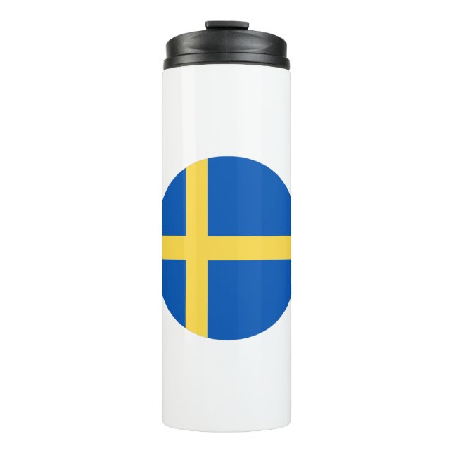 Sweden Flag Thermal Tumbler (Front)