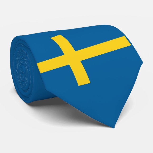 sweden flag tie (Rolled)