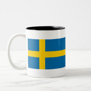 Sweden Flag Two-Tone Coffee Mug