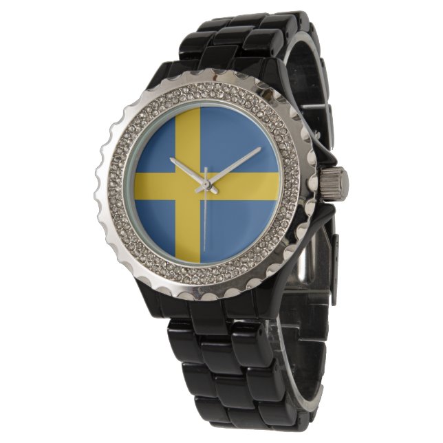 Sweden flag watch (Angled)