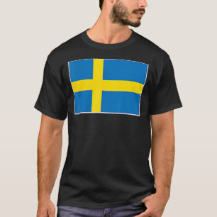Sweden Flag With Vintage Swedish National Colours T-Shirt