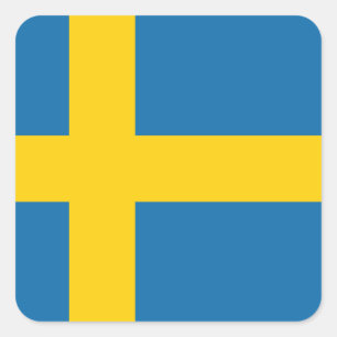 Sweden Flag x20 stickers swedish square flag