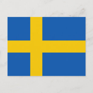 Sweden Flah Post Card