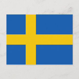 Sweden Flah Post Card