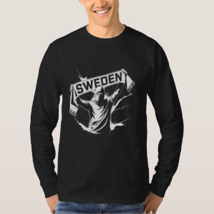 Sweden Gift Flag Sverige Vintage Sweden Malmö Swed T-Shirt