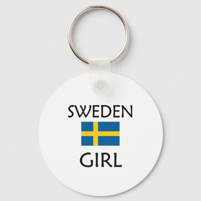 SWEDEN GIRL KEY RING (Front)