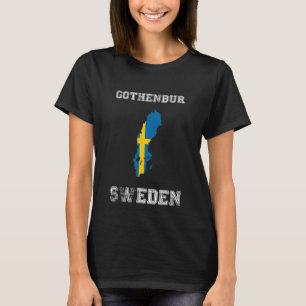 Sweden Gothenbur Flag Destination Pride T-Shirt