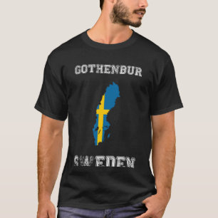 Sweden Gothenbur Flag Destination Pride T-Shirt