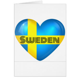 Sweden Heart Flag