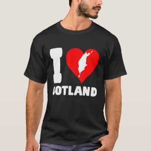 Sweden Heart I Love Gotland T-Shirt