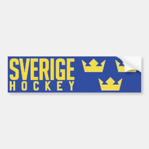 Sweden Hockey Bumper Sticker