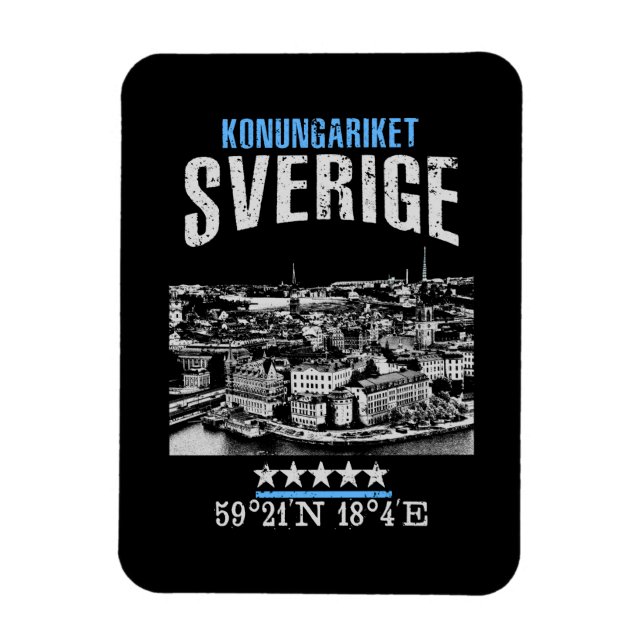 Sweden Magnet (Vertical)