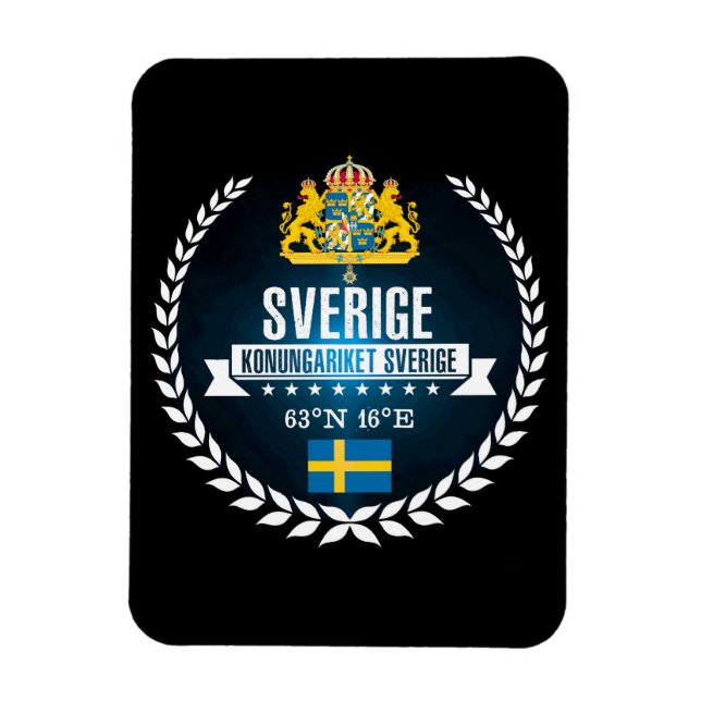 Sweden Magnet (Vertical)