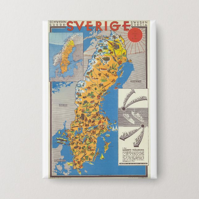 Sweden Map (Front)